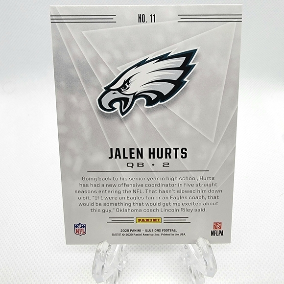 Jalen Hurts 20' Panini Illusions-(Rookie Card) #11 - Picture 2 of 2